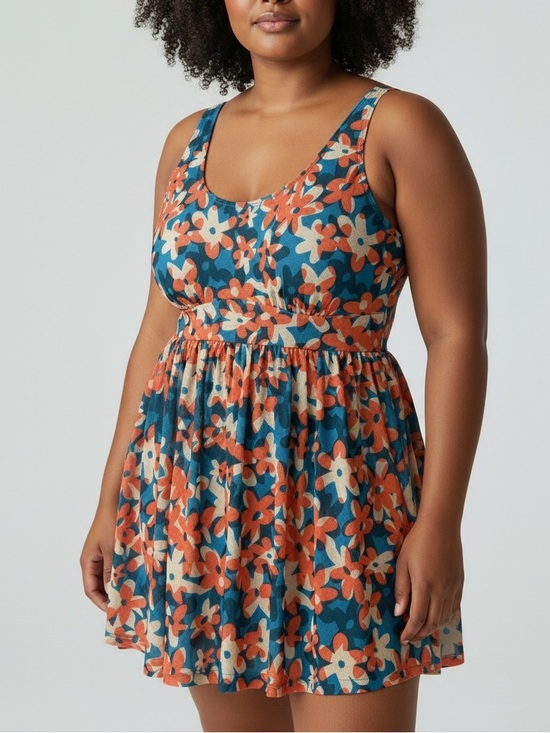 BloomChic Other - BloomChic Daisy Print Swim Dress